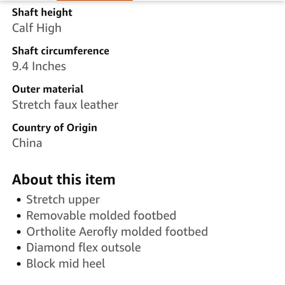 🆕️ AEROSOLES Corinda Heeled Boots Black Stretch Faux Leather - Picture 8 of 8